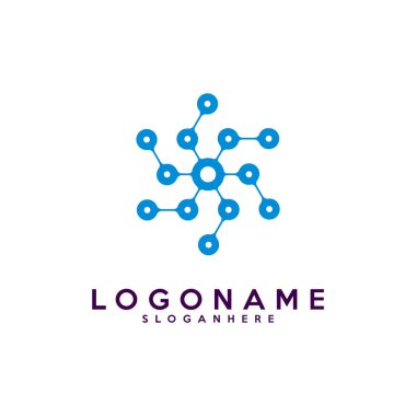 S harfi logoti, teknoloji ve dijital soyut nokta bağlantı vektör logosu