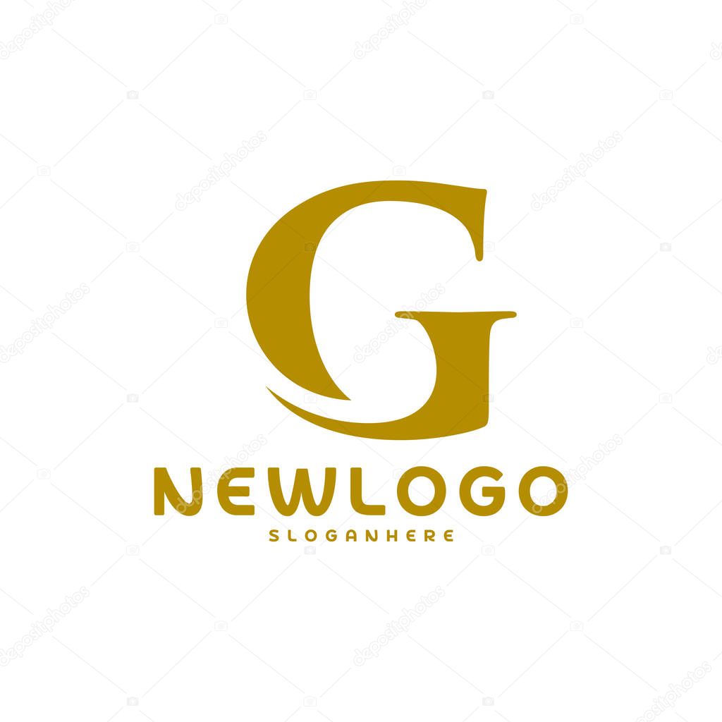 Initial CG logo design vector, Letter CG logo template, Creative design, icon symbol