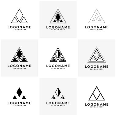 Yaratıcı Modern Trendy Tipografi ve Siyah Renkler ile Letter Logo Tasarım Seti.