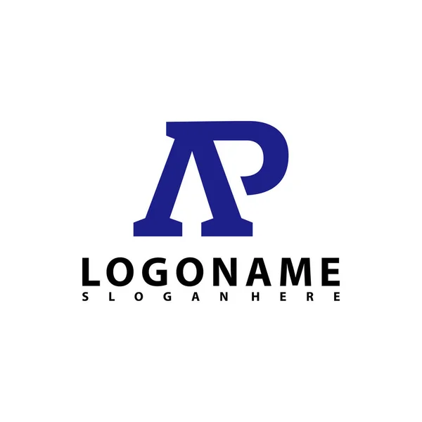 AP γράμμα σχέδιο λογότυπο με δημιουργική μοντέρνα μοντέρνα τυπογραφία, AR επιστολή λογότυπο διάνυσμα. — Διανυσματικό Αρχείο