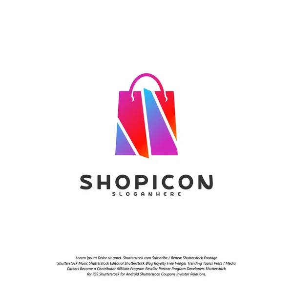Farbe Shop Logo Vorlage Design Vektor — Stockvektor