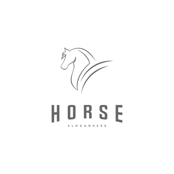 Pegasus Vector Logo Template. Horse logo template — Stock Vector