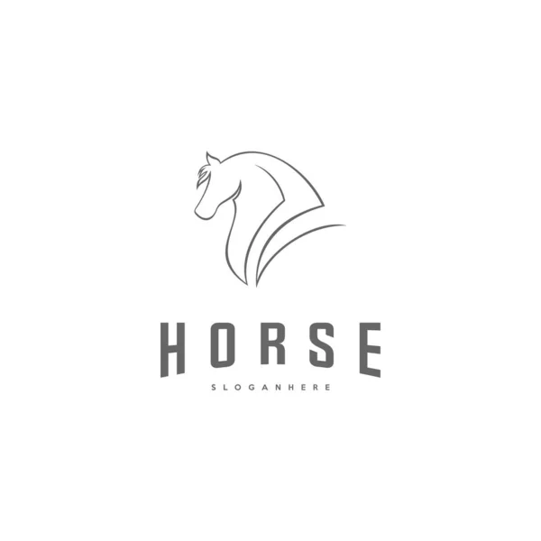 Pegasus Vector Logo Template. Horse logo template — Stock Vector