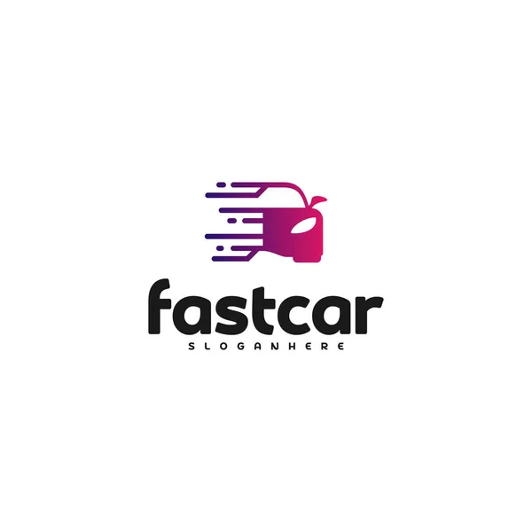 Fast Car Automotive Logo Design Template. Electric car logo vector