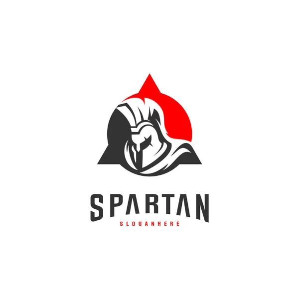 Spartan logo Projekt wektor ilustracji. Spartan kask logo szablon. Nowoczesny profesjonalny zestaw logo dla drużyny sportowej — Wektor stockowy