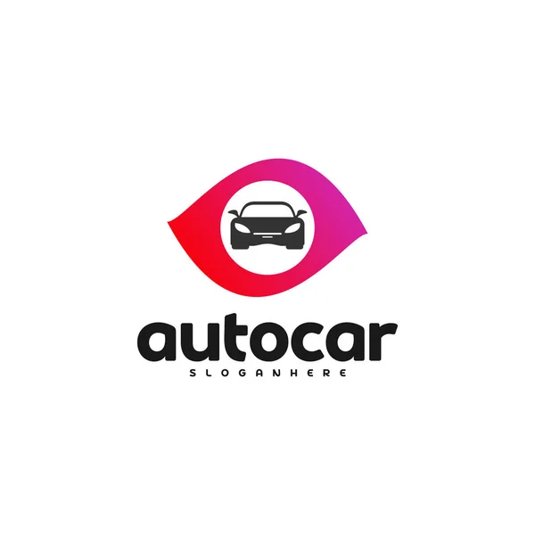 Desenhos de modelo de logotipo de ponto de carro. Auto carro logotipo ponto —  Vetores de Stock