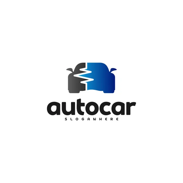 Car pulse logo template. Car Repair Logo Design Template. Auto car logo repair — Stock Vector