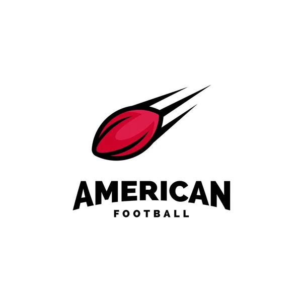 Moderne professioneel american football logo voor team sport — Stockvector