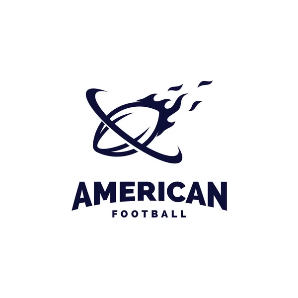 Logo de football américain professionnel moderne pour l'équipe sportive — Image vectorielle