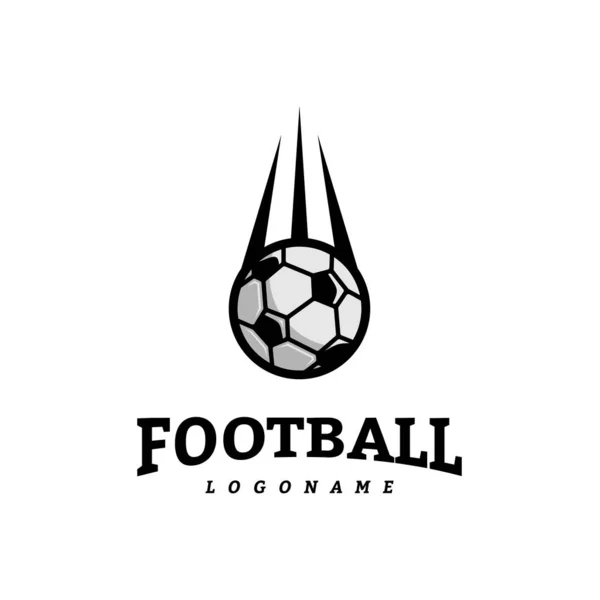 Plantillas de diseño de logotipo de la insignia de fútbol. Equipo Deportivo Identidad Vector Ilustración — Vector de stock