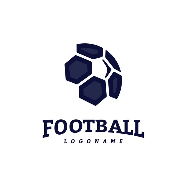 Plantillas de diseño de logotipo de la insignia de fútbol. Equipo Deportivo Identidad Vector Ilustración — Vector de stock