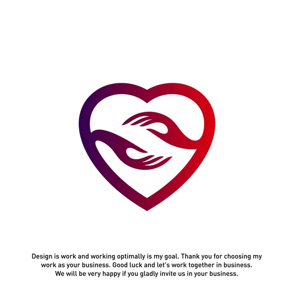 Love Care Creative logo concepts, Heart Care logo, elements and symbols, template - Vector — Stock Vector