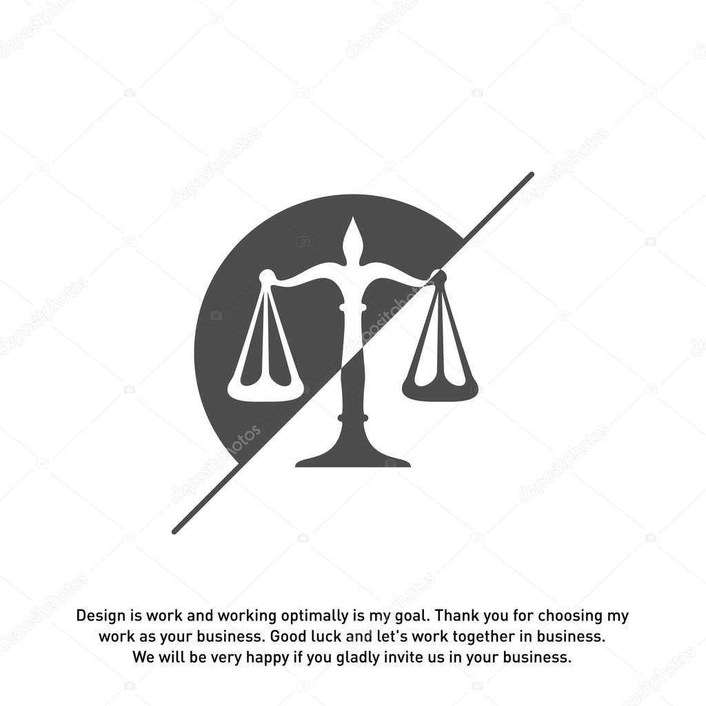Law Firm Logo design template. Scales logo concepts. Law firm logo vector