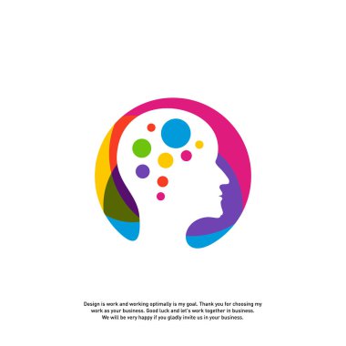 Head Tech Logo konsepti, Brain Robotic logo Vektör - Vektör
