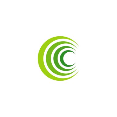 Mektup C logo simgesi tasarım şablon öğeleri, İlk C logo tasarım konsepti - Vektör