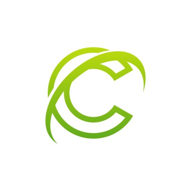 Mektup C logo simgesi tasarım şablon öğeleri, İlk C logo tasarım konsepti - Vektör