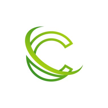 Mektup C logo simgesi tasarım şablon öğeleri, İlk C logo tasarım konsepti - Vektör