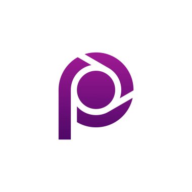 Letter P logo simgesi tasarım şablon öğeleri, İlk P logo kavramı - Vektör