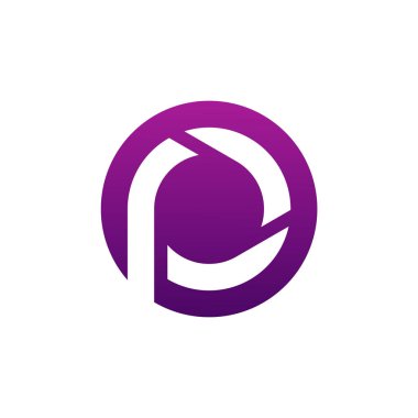 Letter P logo simgesi tasarım şablon öğeleri, İlk P logo kavramı - Vektör