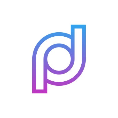 Letter P logo simgesi tasarım şablon öğeleri, İlk P logo kavramı - Vektör