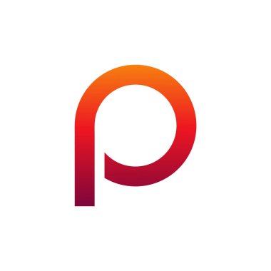Letter P logo simgesi tasarım şablon öğeleri, İlk P logo kavramı - Vektör