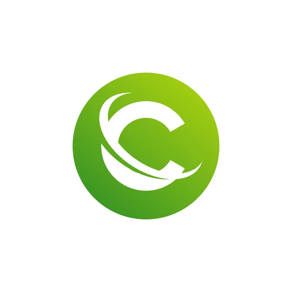 Letra C logo icon design template elements, Initial C logo design concept - Vector — Vetor de Stock