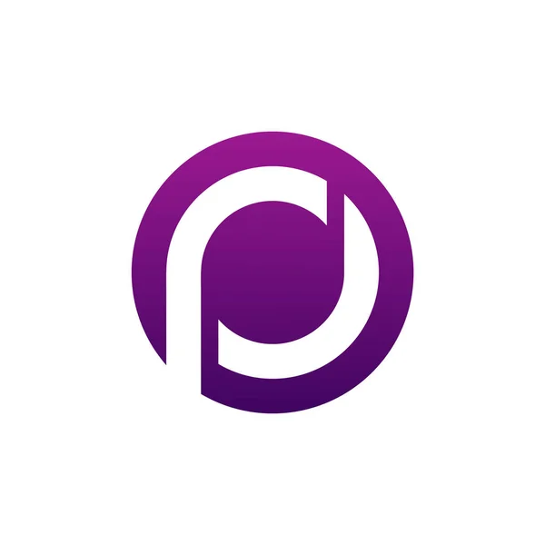 P betű logo ikon tervezősablon elemek, Initial P logo koncepció-Vector — Stock Vector