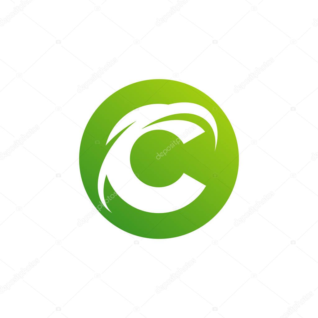 Letter C logo icon design template elements, Initial C logo design concept - Vector