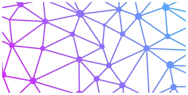 抽象的多边形空间低的多暗色背景与连点和线 连接结构 — 图库矢量图片