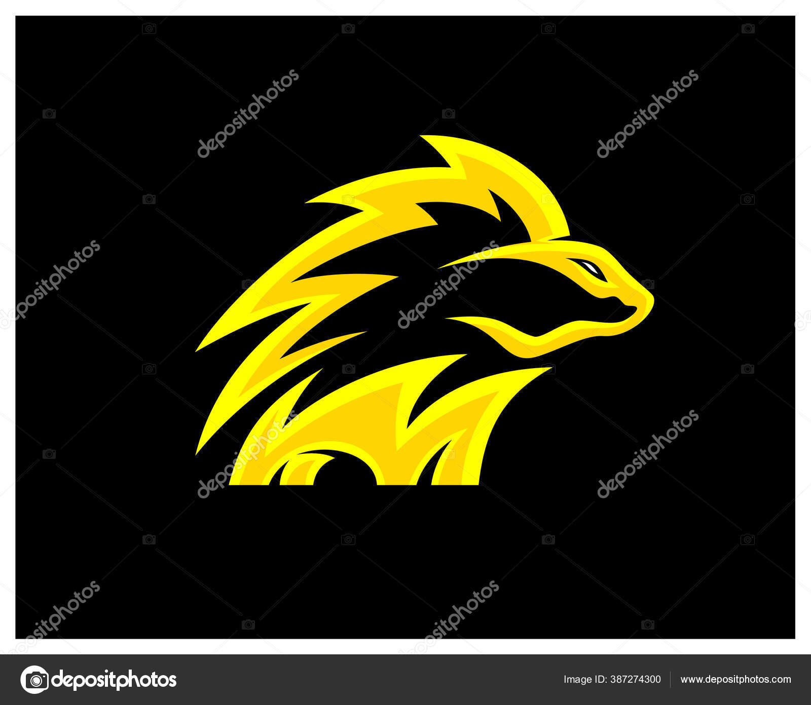 Modelo de logotipo de mascote de jogo esport de cobra vector modern head  snake logo vector