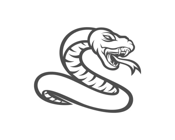 Serpiente Esport Juego Mascota Logotipo Plantilla Vector Vector Logotipo Serpiente — Vector de stock