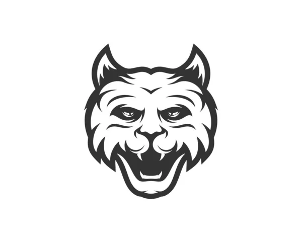 Кіт Еспорт Ігровий Логотип Талісмана Шаблонного Вектора Сучасний Вектор Лого — стоковий вектор