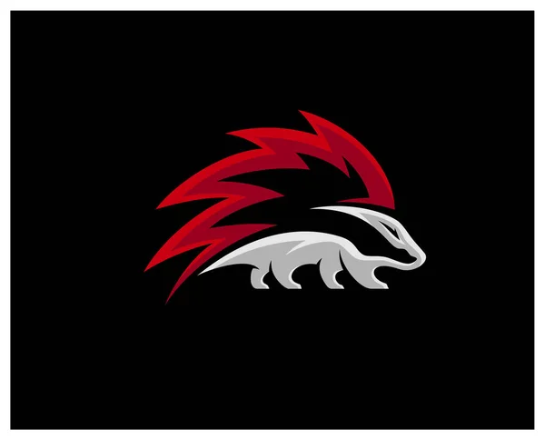 Porcupine Esport Gaming Mascot Logo Template Vector Modern Porcupine Logo — Stock Vector