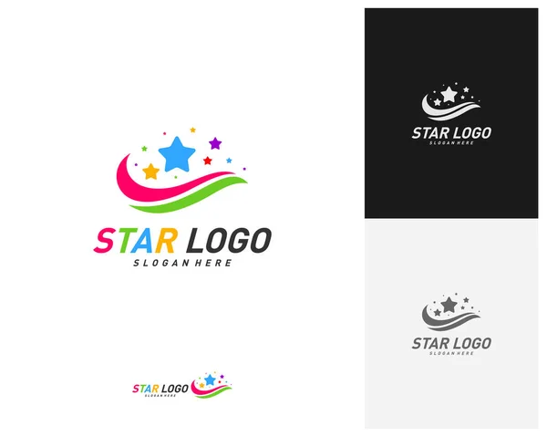Вектор Дизайна Логотипа Creative Star Простой Шаблон Логотипа Star Символ — стоковый вектор