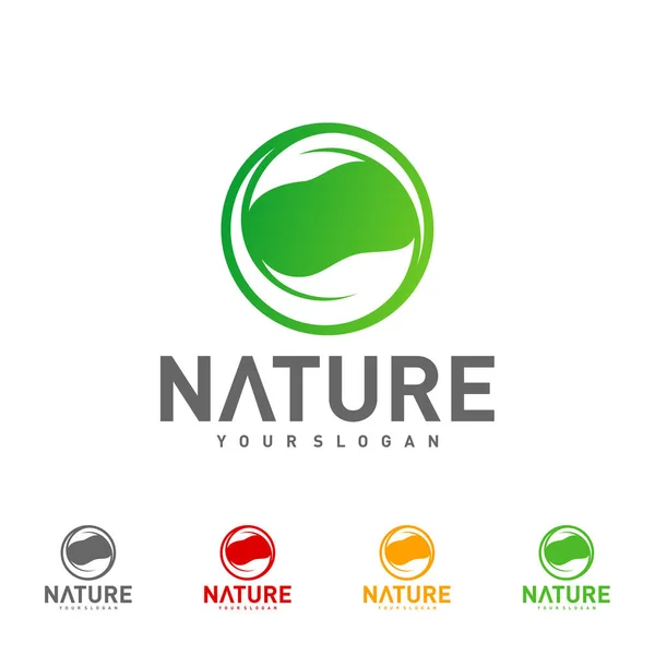 Blatt Logo Design Vektorschablone Natur Logo Design Konzept Illustration Symbolsymbol — Stockvektor