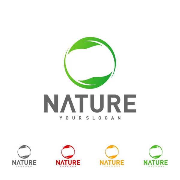 Blatt Logo Design Vektorschablone Natur Logo Design Konzept Illustration Symbolsymbol — Stockvektor