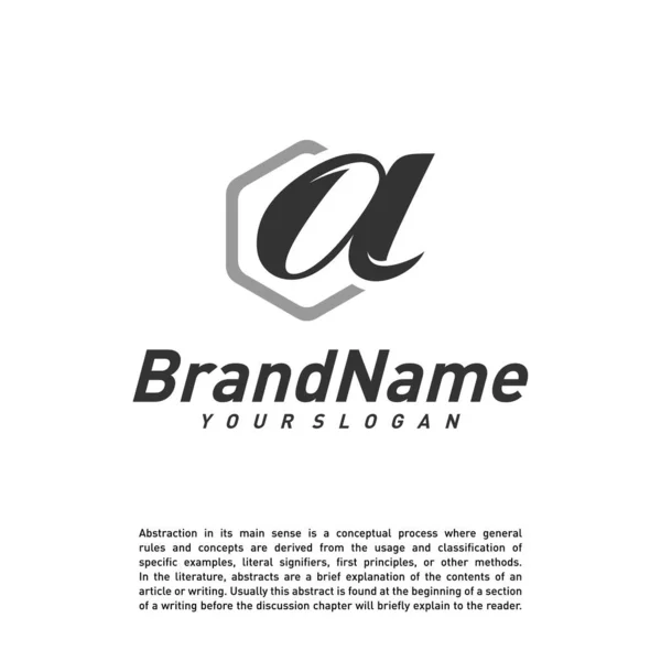 Πρότυπο Διανύσματος Λογότυπου Του Γράμματος Δημιουργικές Έννοιες Λογότυπου Σύμβολο Εικονιδίων — Διανυσματικό Αρχείο