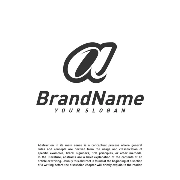 Lettre Modèle Vectoriel Logo Créatif Logo Concepts Icône Symbole — Image vectorielle