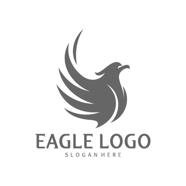 Eagle Logo Design Vector Phoenix Logo Concept Simple Eagle Logo — Stock Vector