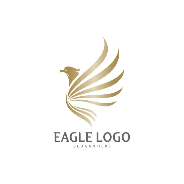 Adler Logo Design Vektor Phoenix Logo Konzept Simple Eagle Logo — Stockvektor