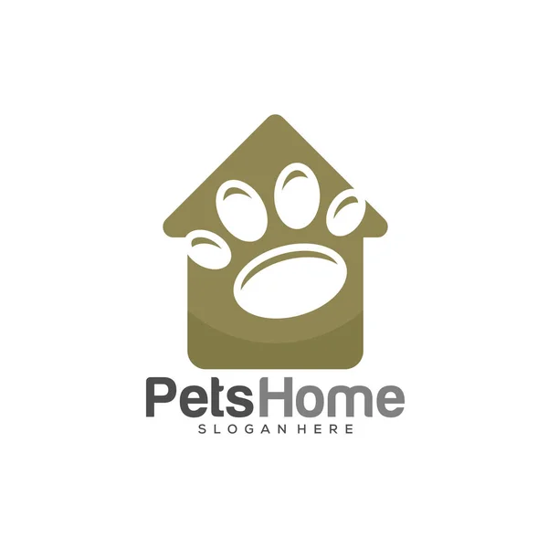 Домашні Тварини Логотип Собака Кіт Дизайн Векторний Шаблон Тварини Ветеринарна — стоковий вектор