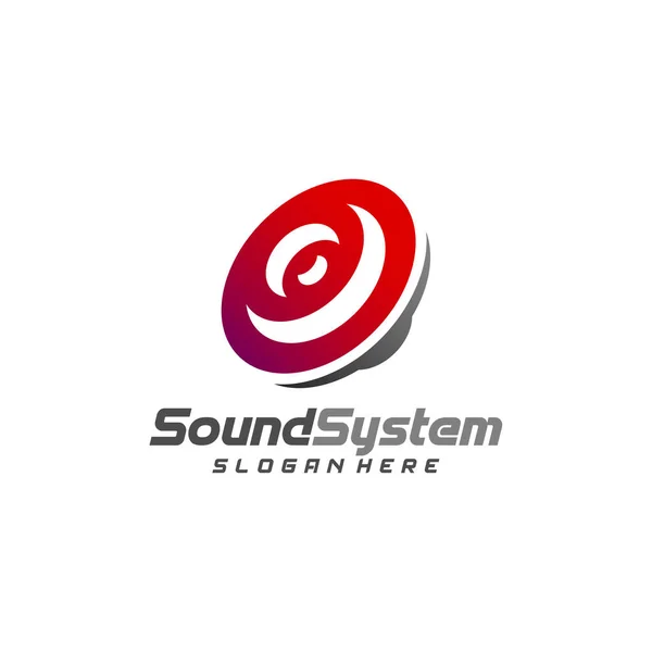 Diseño Logo Del Sistema Sonido Vector Plantilla Logo Sonido Concepto — Vector de stock