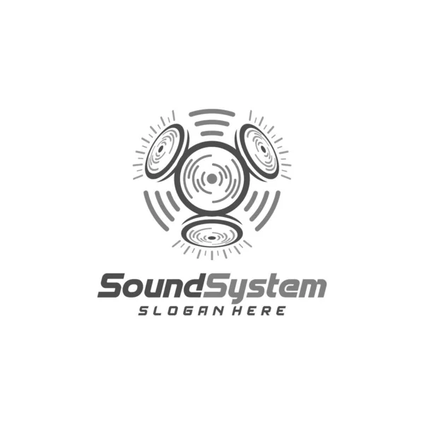Sound System Design Vector Sound Template Design Creative Icon — стоковый вектор