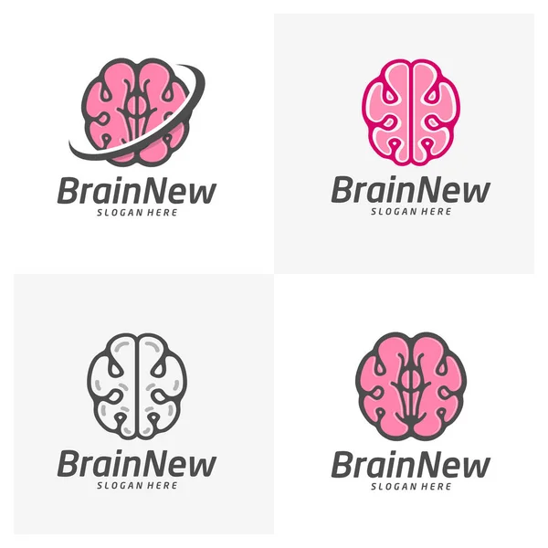 Premium Vector  Brain test logo design template