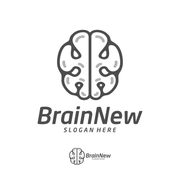 Premium Vector  Brain test logo design template