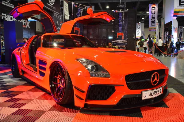 Pasay Filipijnen Mei 2019 Rood 2013 Mercedes Benz Sls Amg — Stockfoto