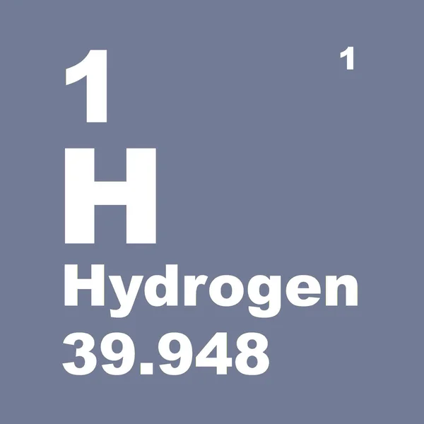 Periodic Table Elements Hydrogen — Stock Photo, Image