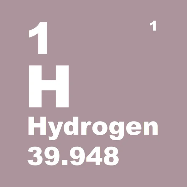 Elementlerin Periyodik Tablosu Hidrojen — Stok fotoğraf