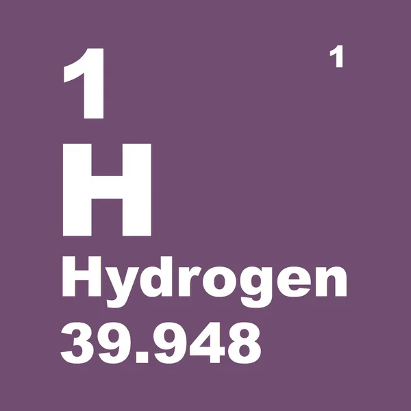 Tabla Periódica Elementos Hidrógeno —  Fotos de Stock