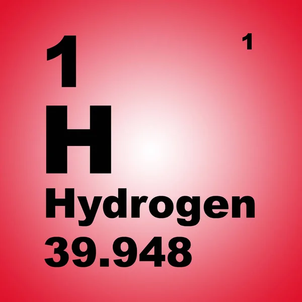 Periodic Table Elements Hydrogen — Stock Photo, Image